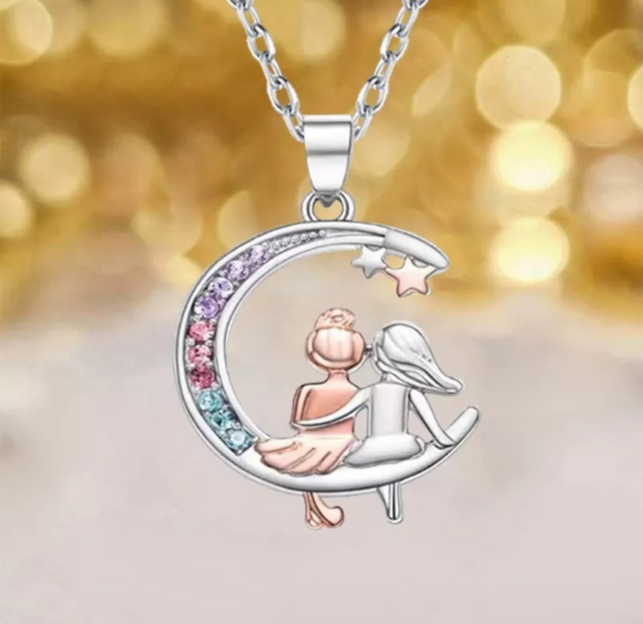 925 Silver Friends Hugs Necklace