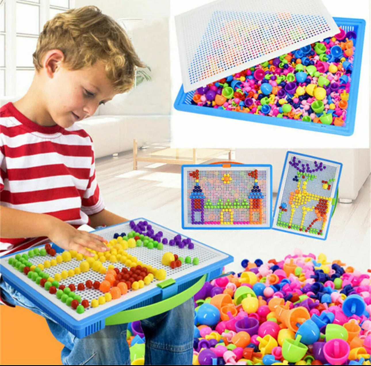 Mosaic Peg Board Activity