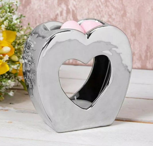 Silver Heart Wax Melter