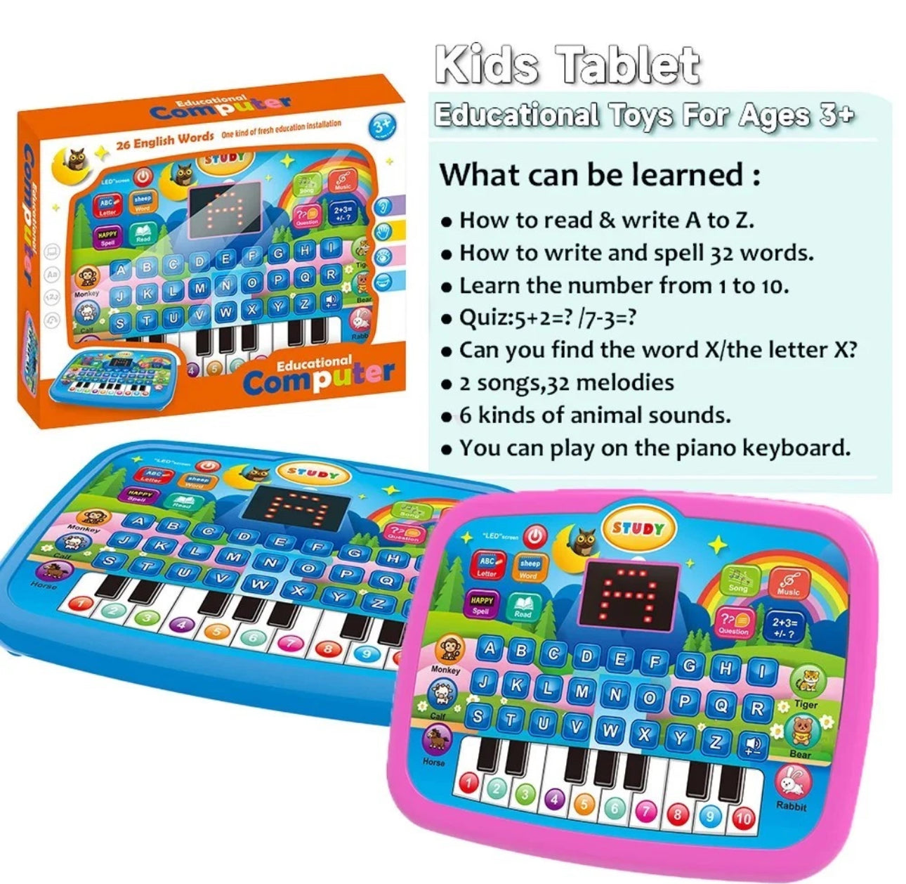 Children’s Interactive Phonics Keyboard 3+