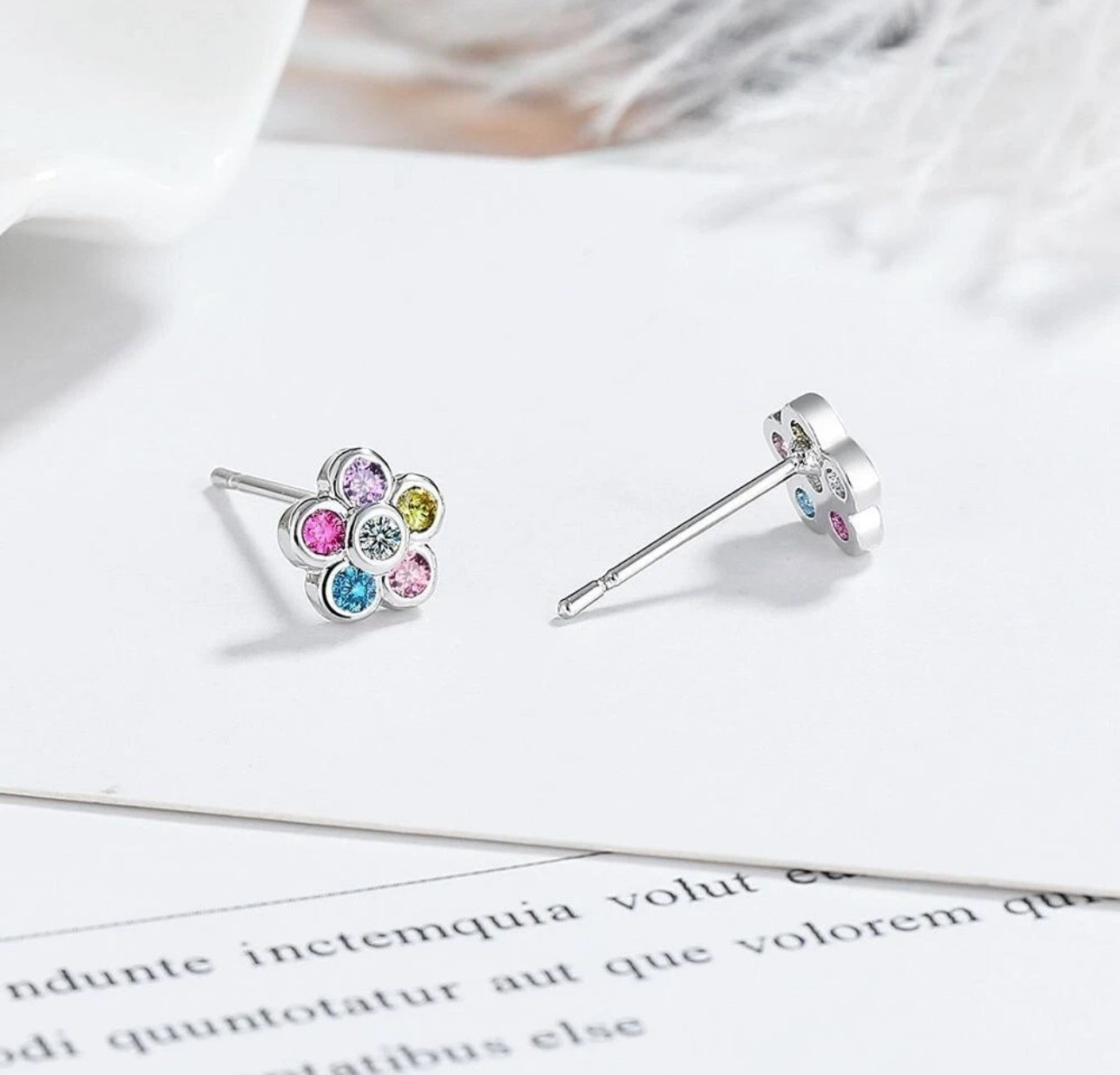 Multi Flower Earrings
