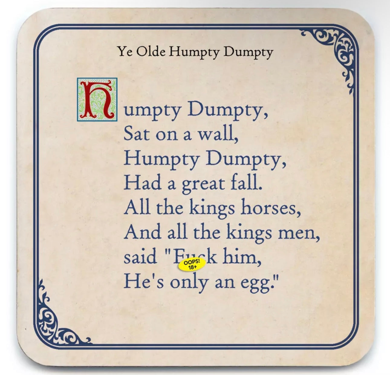 Naughty Nursery Rhyme Coasters