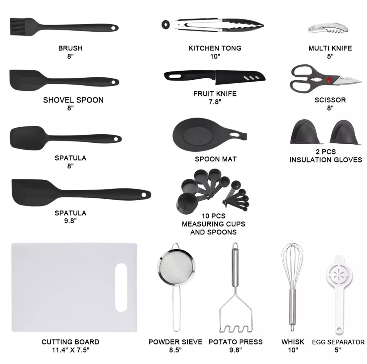 Ultimate 42pc Kitchen Utensils Set