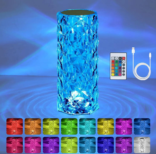 Colour Changing Crystal Rose Table Lamp