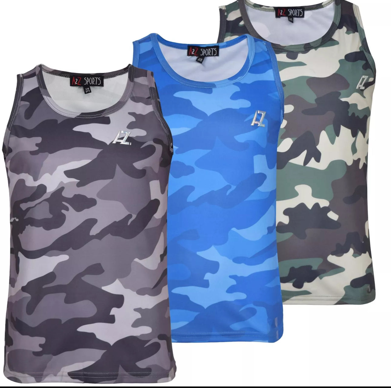Boys Camo Vest T-Shirt