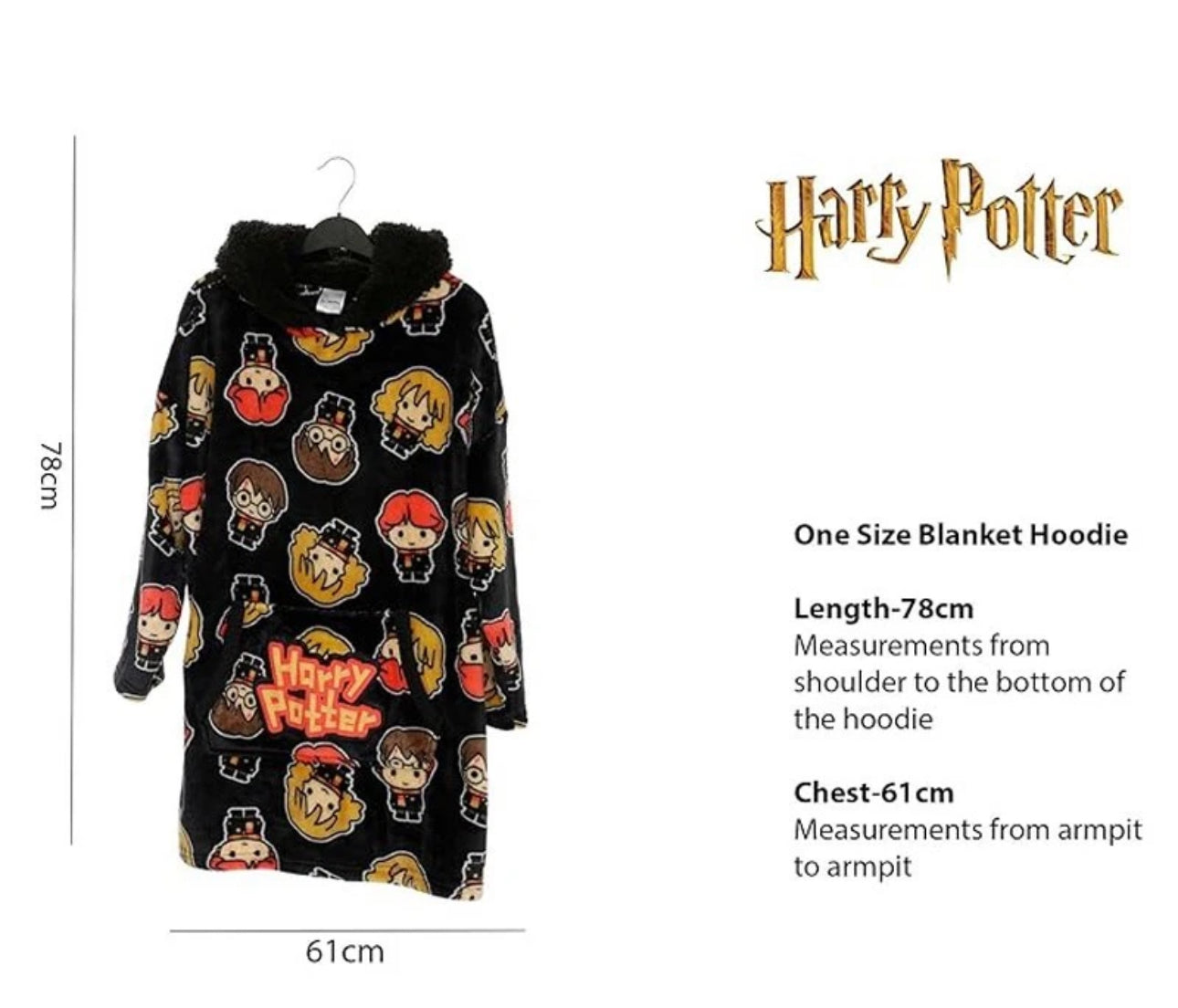 Kids Wizard Hooded Blanket 7-13yrs