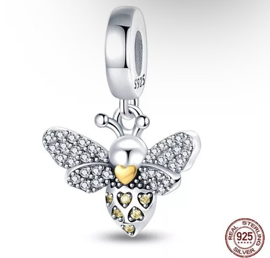 Sparkling Bee Dangle Charm