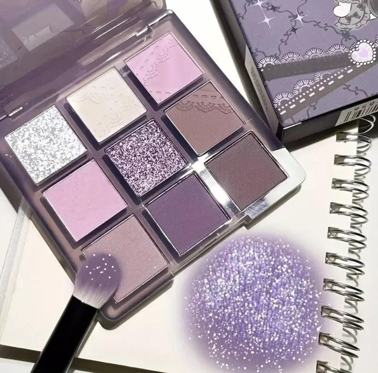 Moody Purple 9 Colour Eyeshadow Palette