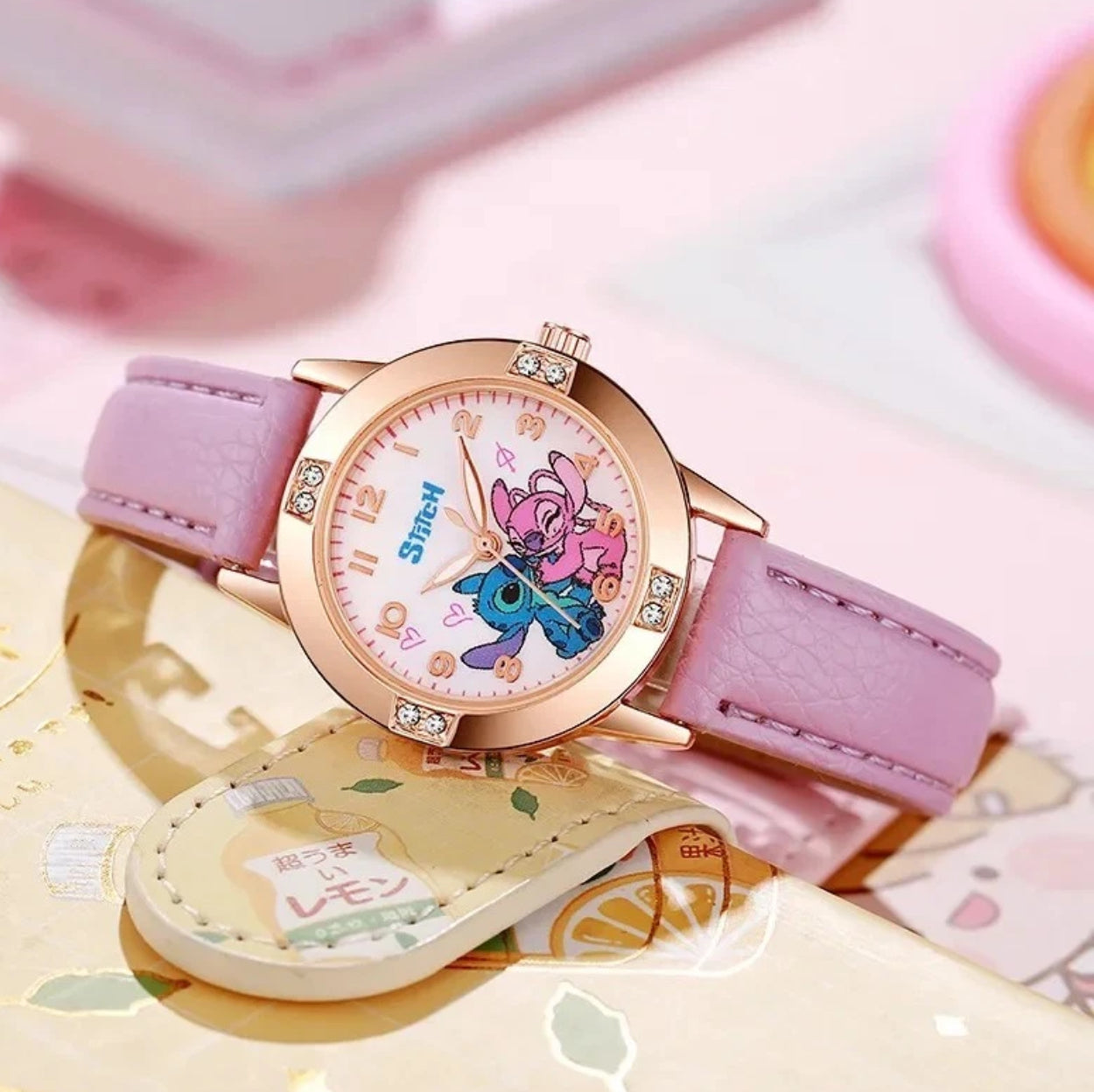Kids Pink & Blue Alien Friends Watch