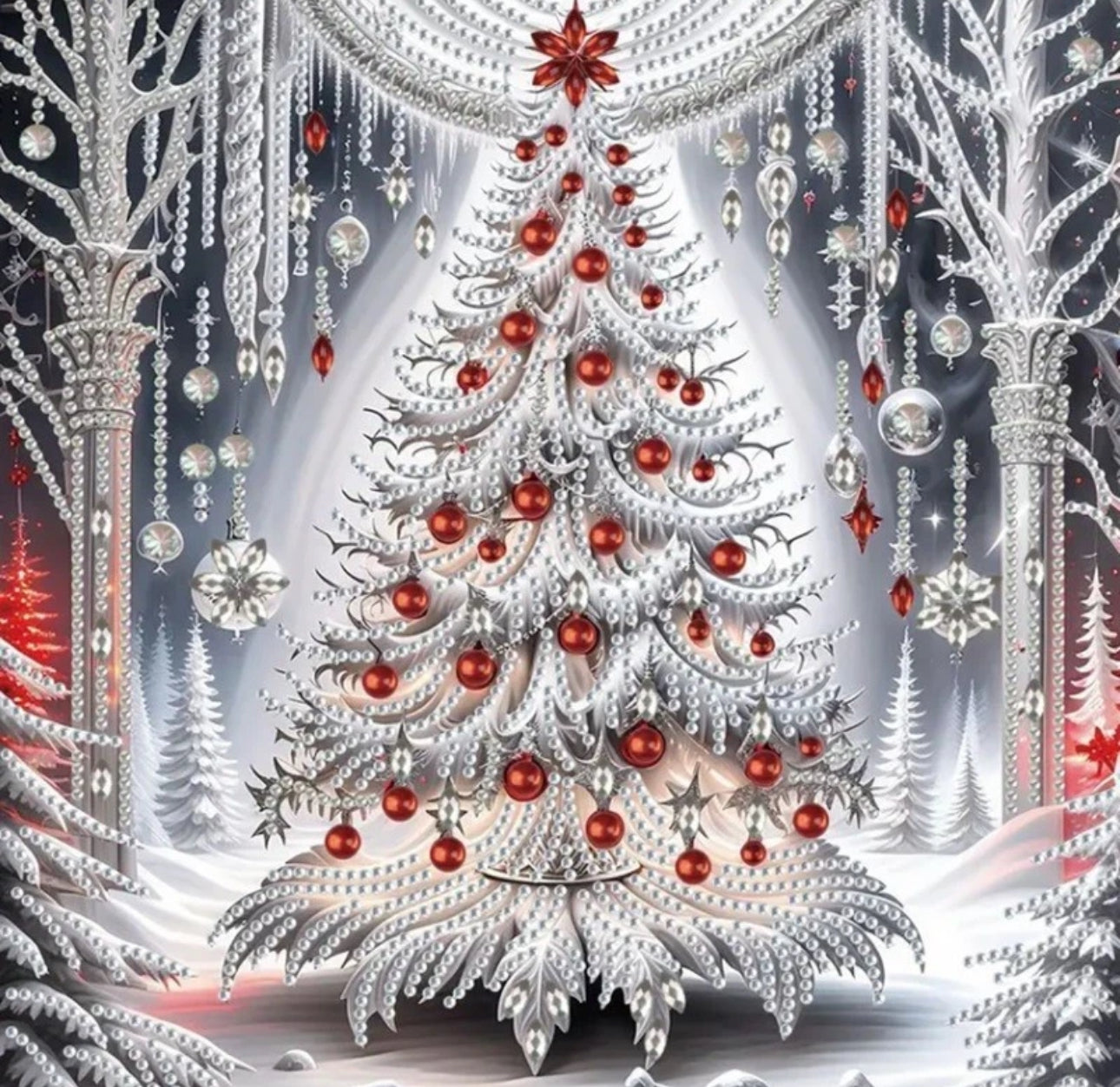 Stunning Christmas Tree Diamond Art