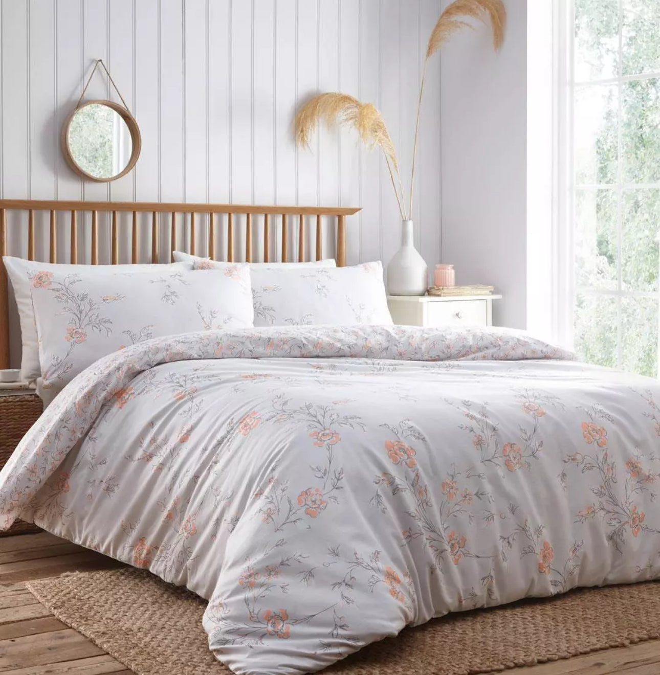 Floral Country Cottage Double Duvet Set