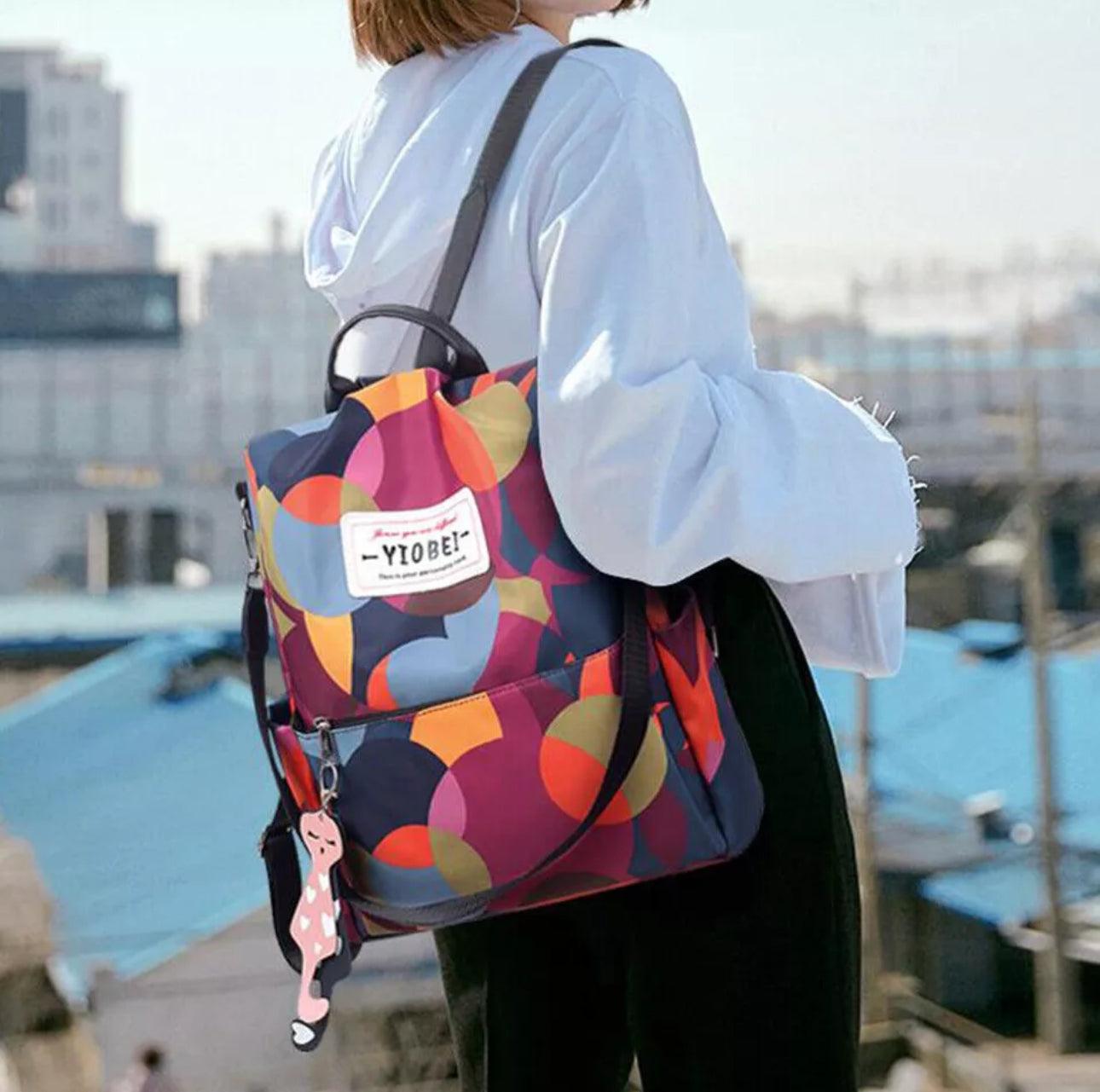 Multicoloured Ladies Backpack