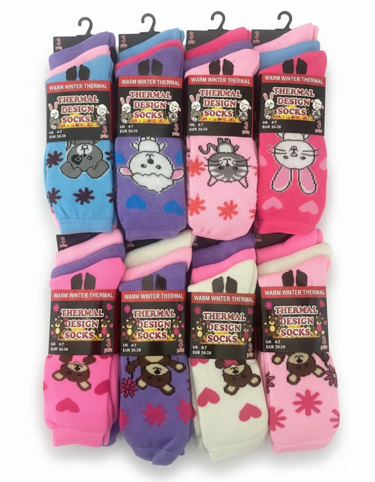 12 Pairs Ladies Thermal Socks