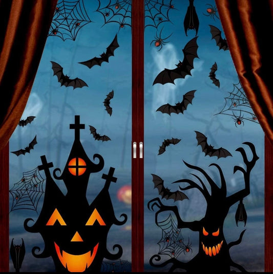 113pc Spooky Window Decals