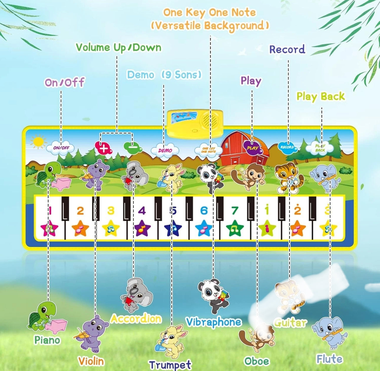 Giant Piano Play Mat