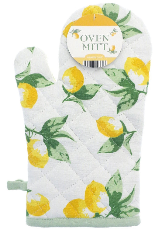 Lemons Single Oven Mitt