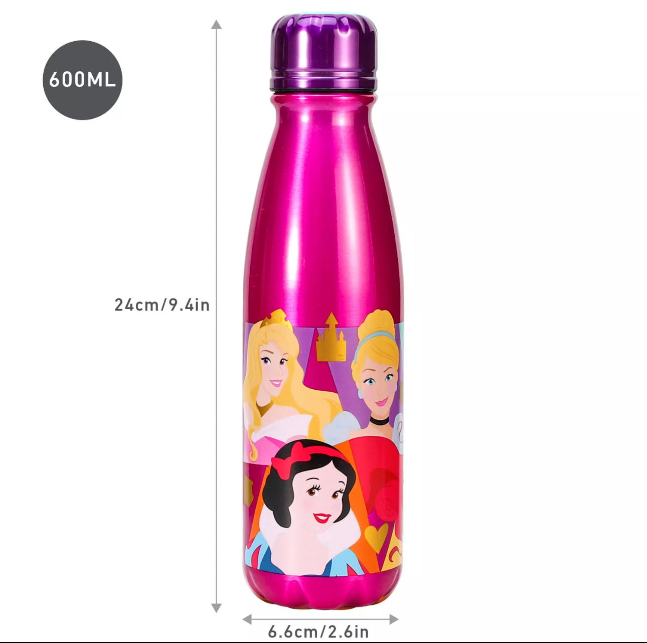 Pink Princesses Water Bottle