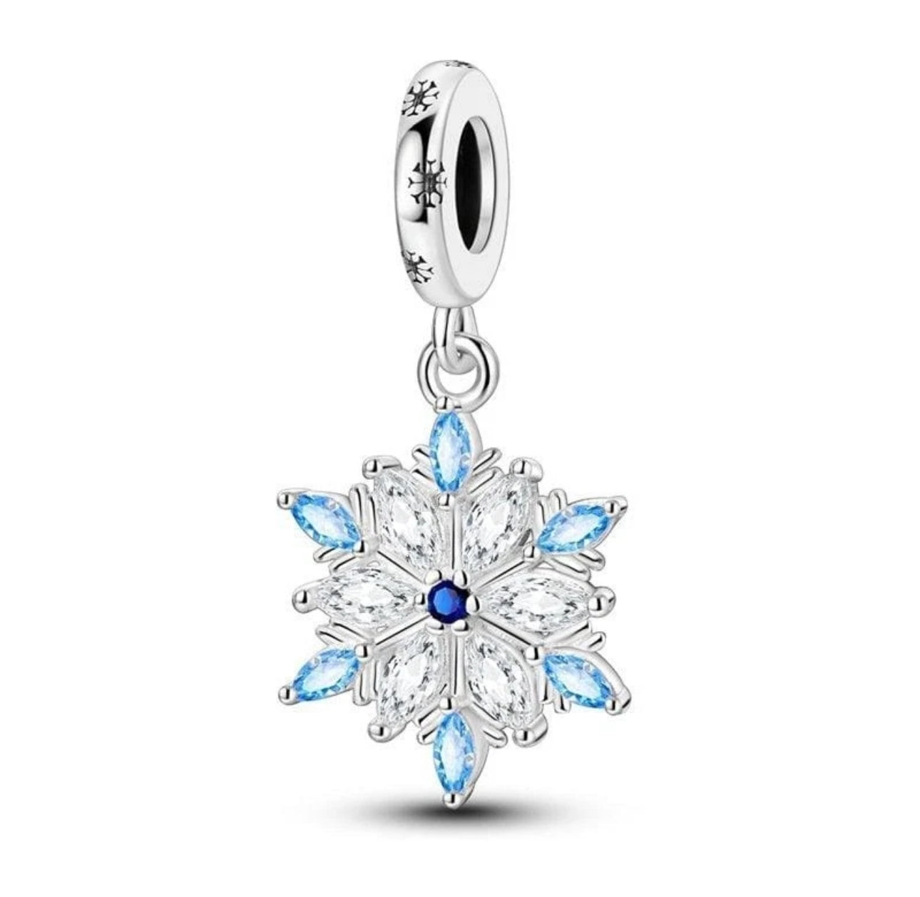 Silver Snowflake Charm
