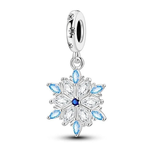 Silver Snowflake Charm