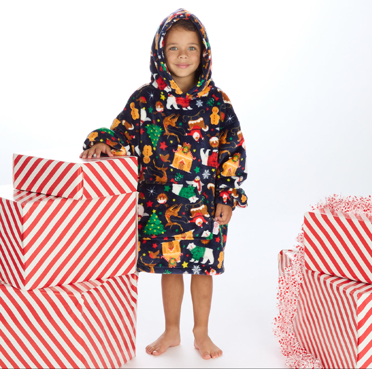 Kids Oversized Christmas Hoodie