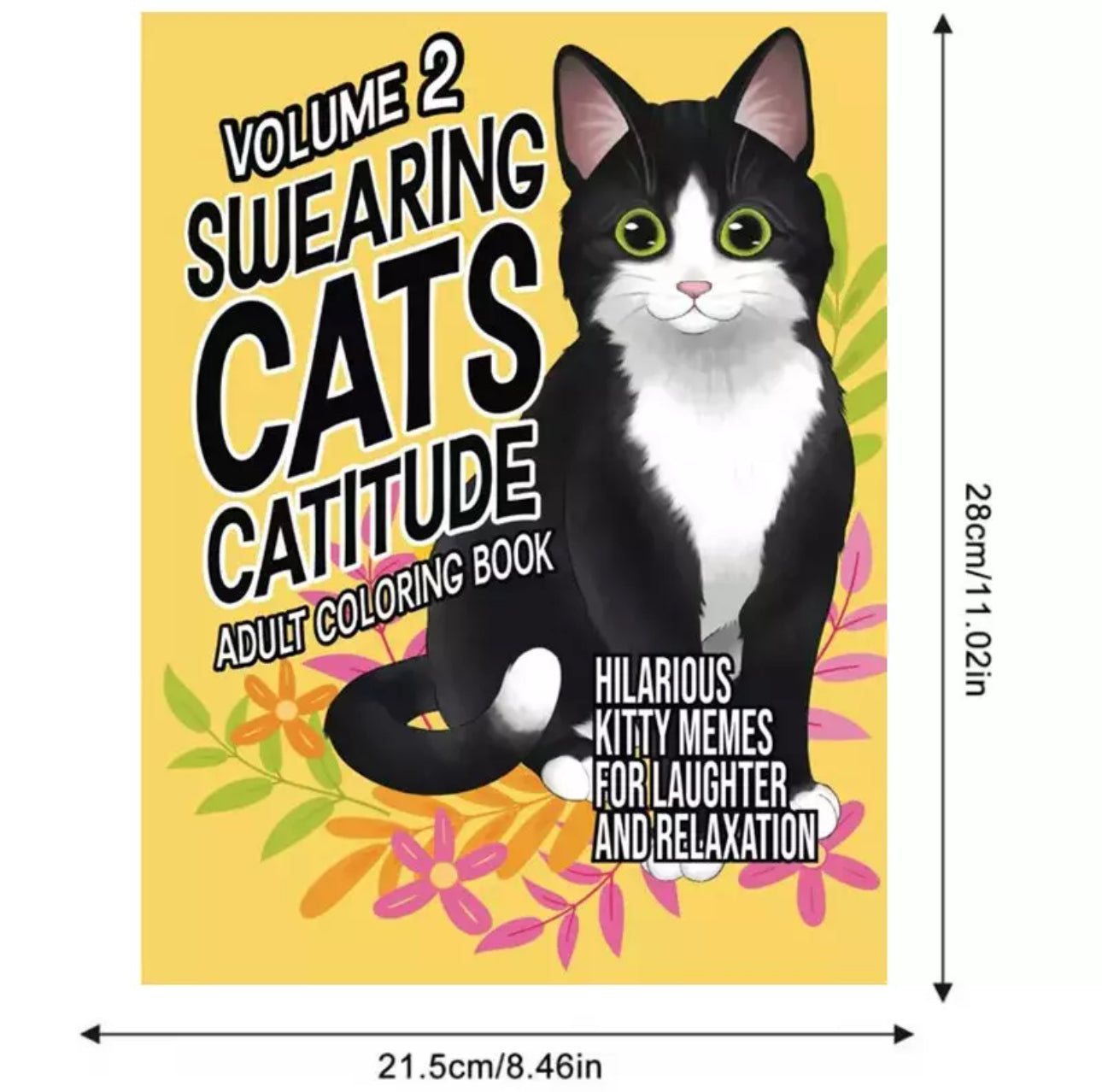 Sweary Cats Adult Colouring Book