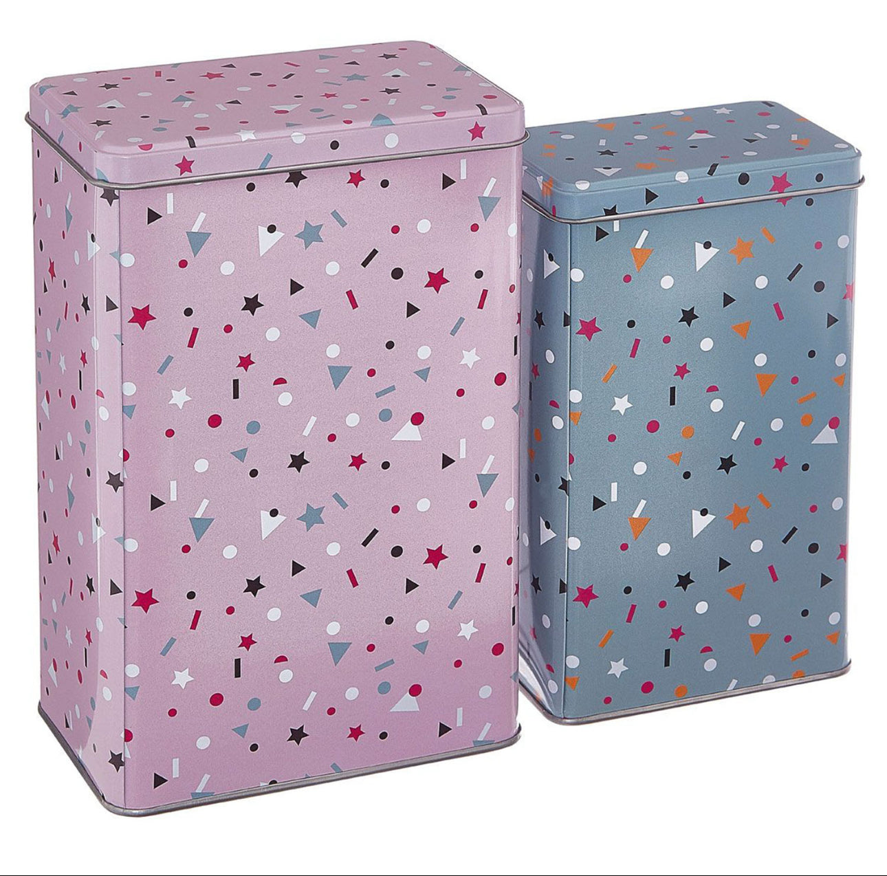 2pc Retro Storage Canisters