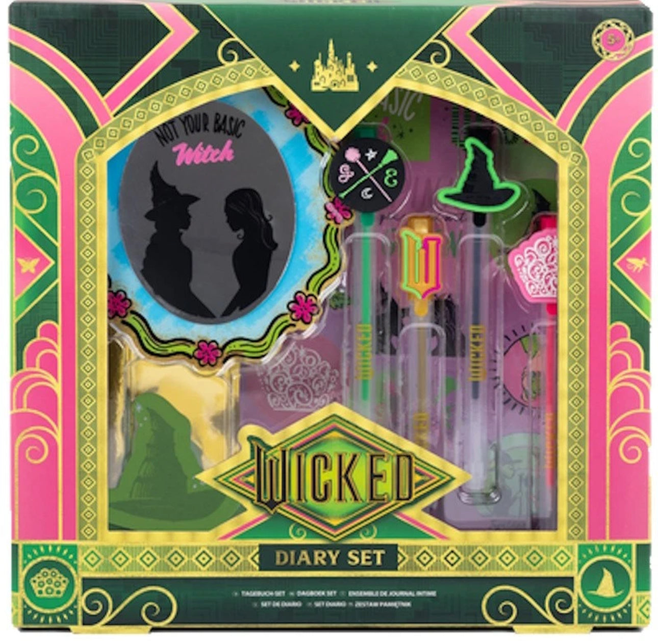 Good/Bad Witch Diary With Pens & Stickers