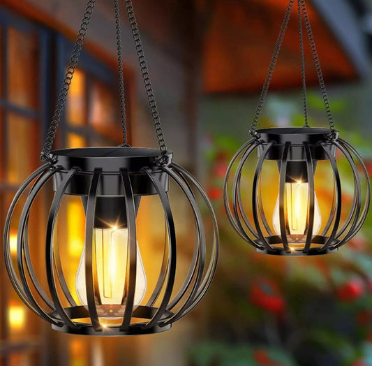 2pc Round Solar Lights