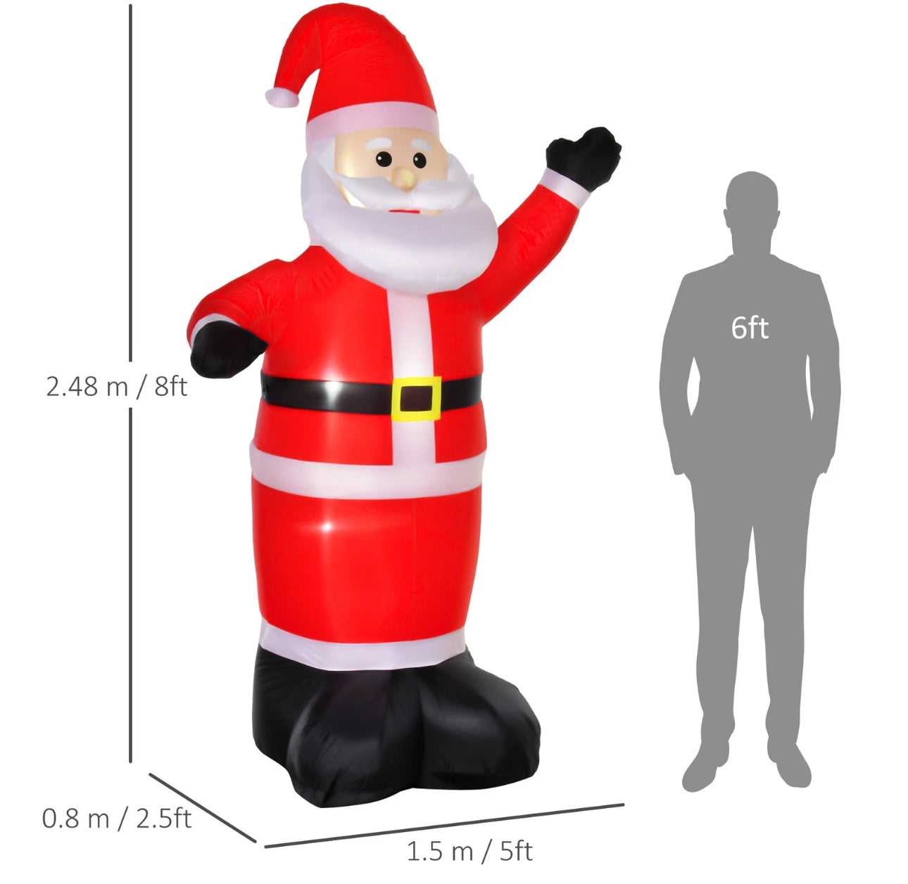 8ft Inflatable Santa