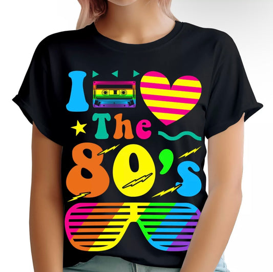 I ❤️ The 80s Ladies T-Shirt