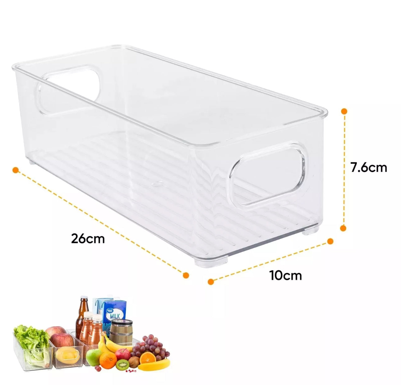 8pc Fridge Organisers