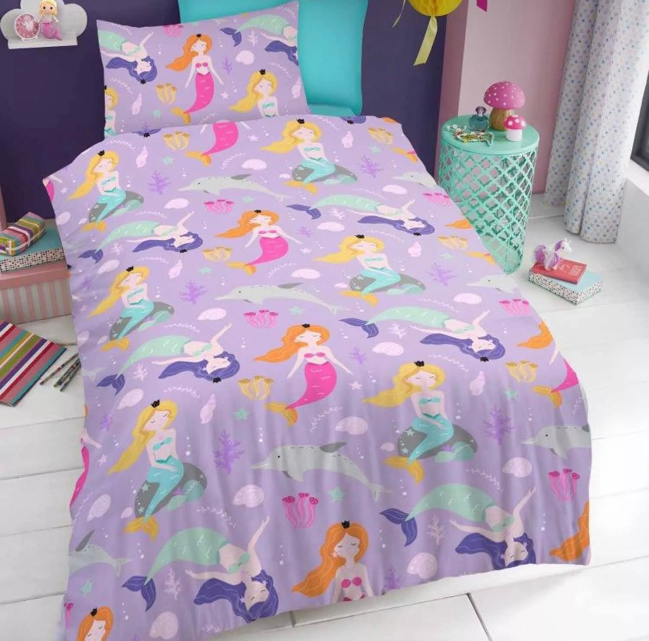 Mermaids Single Duvet Set