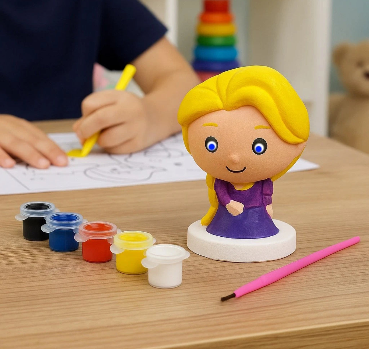 Paint Your Own Long Haired Princess