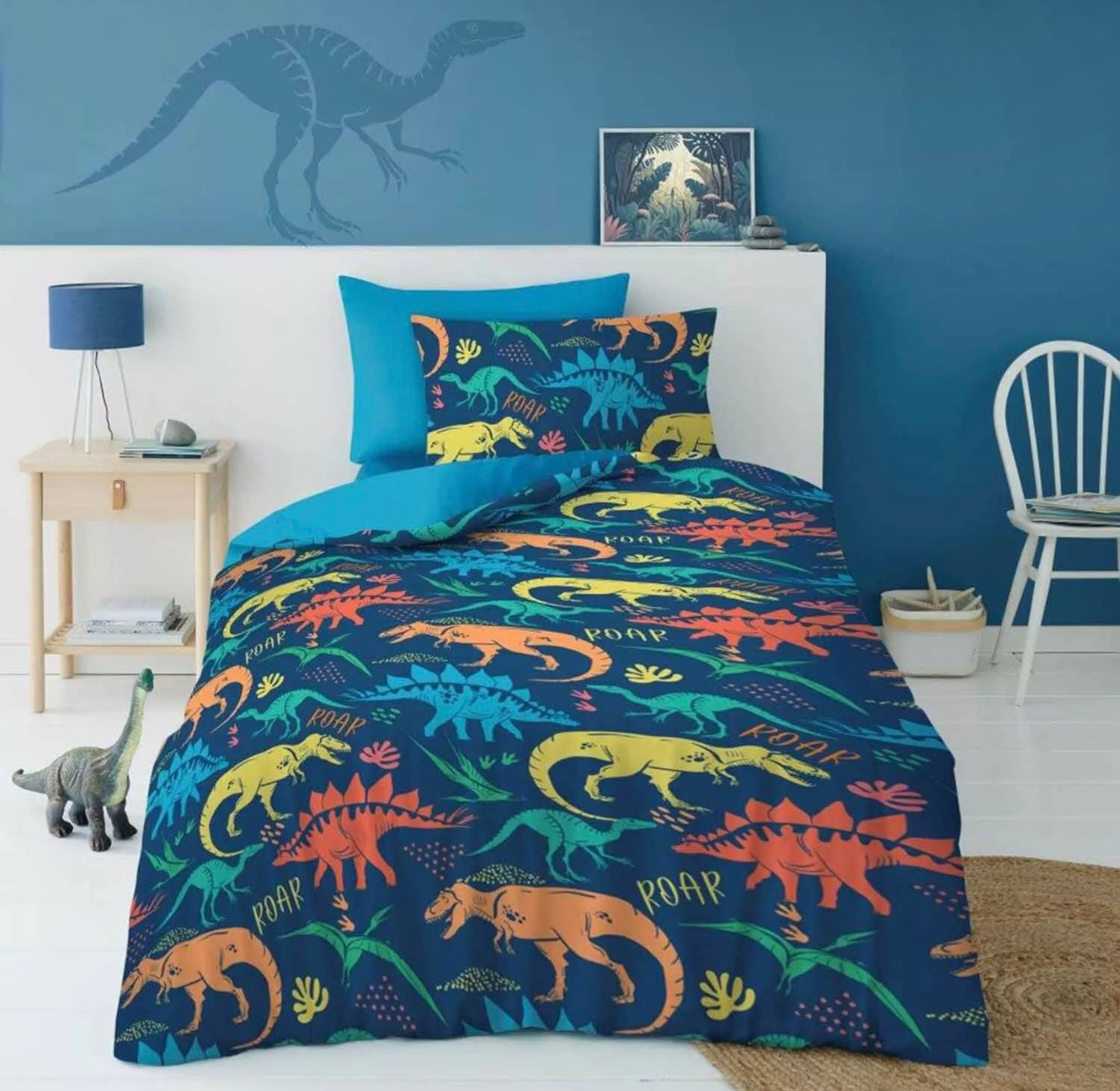 Dino Roar Single Duvet Set