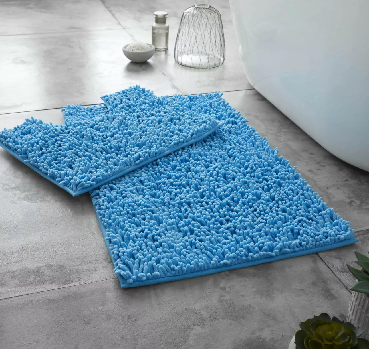 2pc Loop Bath Mat Set