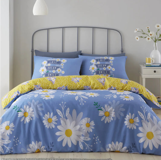 Blue Daisy Bedding Set DOUBLE ONLY