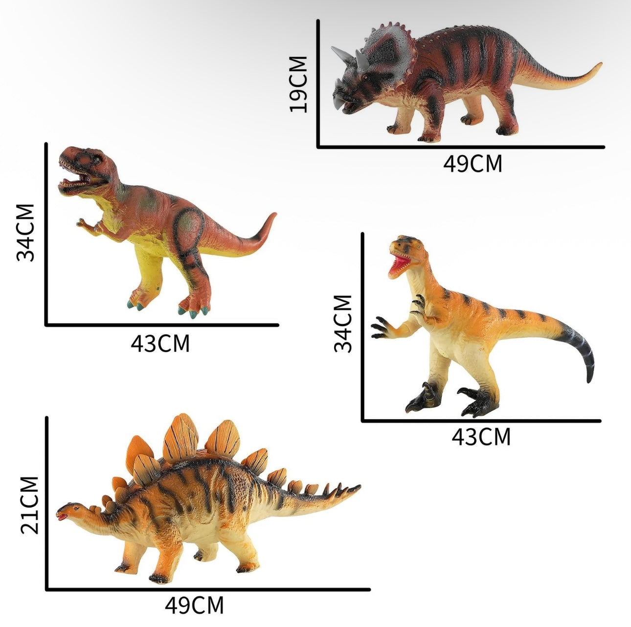 Large Rubber Dino Action Figure