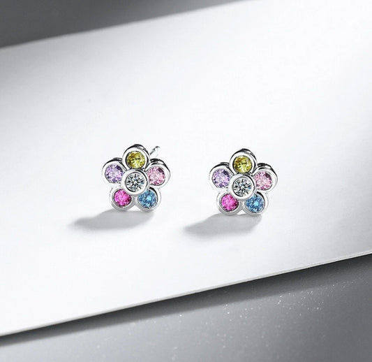 Multi Flower Earrings