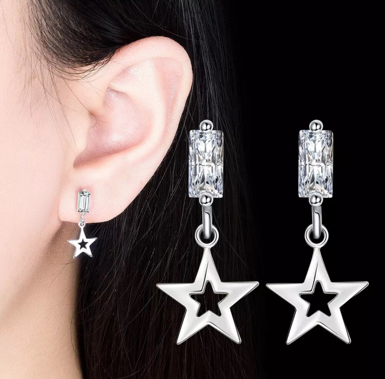 Star Drop Earrings