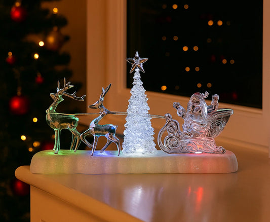 Light Up Musical Santa & Sleigh