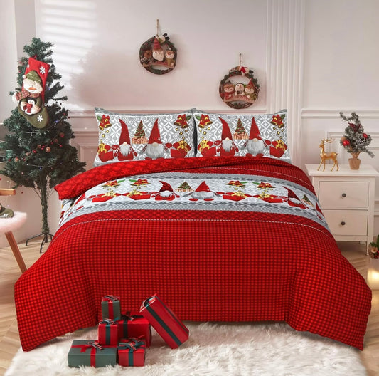 Christmas Gnomes KING Size Duvet Set