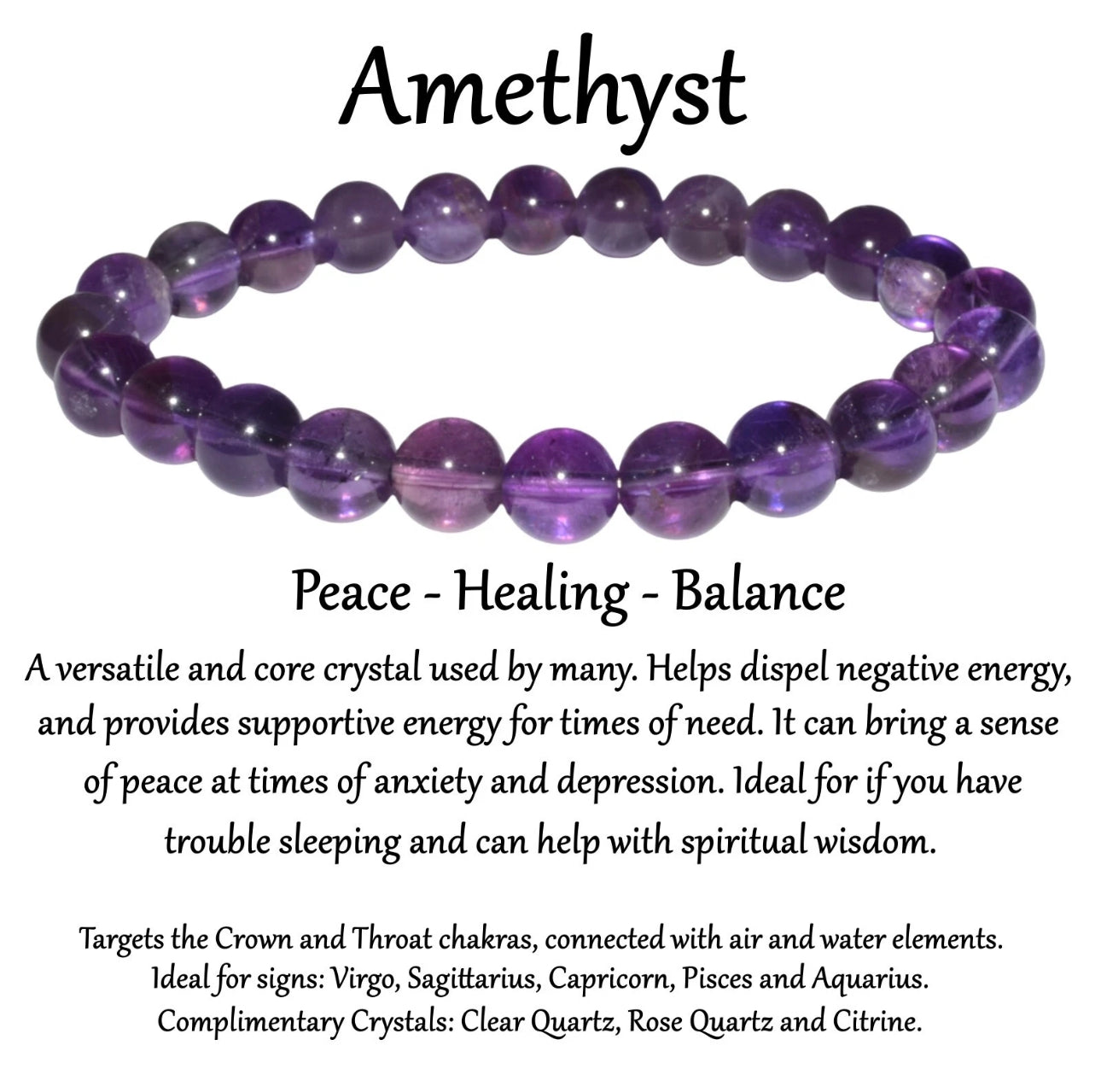 Chakra Healing Crystal Bracelets