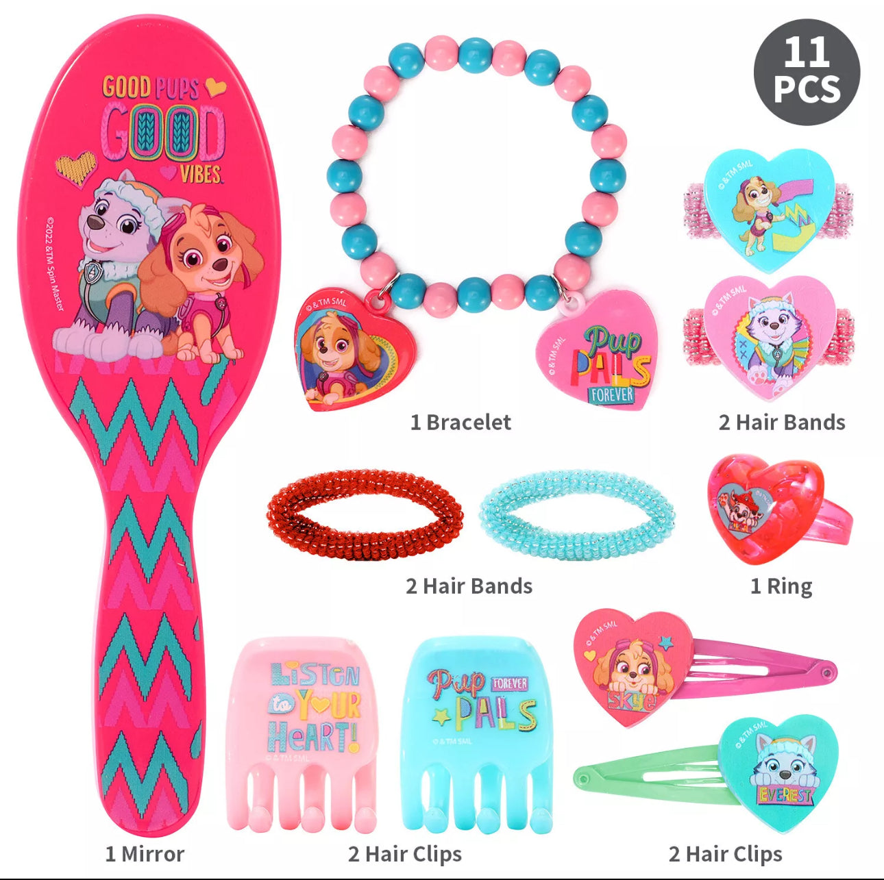 Girl Pup Heros 11pc Hair Accessories