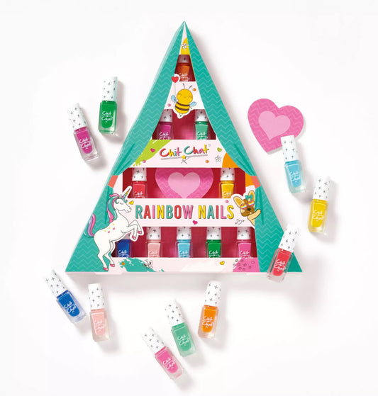 Chit Chat Girls  Rainbow Nails Set