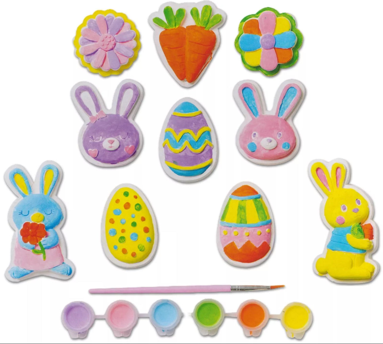 Pack Of 10 Paint Your Own Easter Decorations