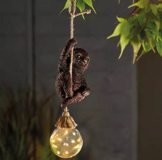 Solar LED Sloth Hanging Firefly Bulb