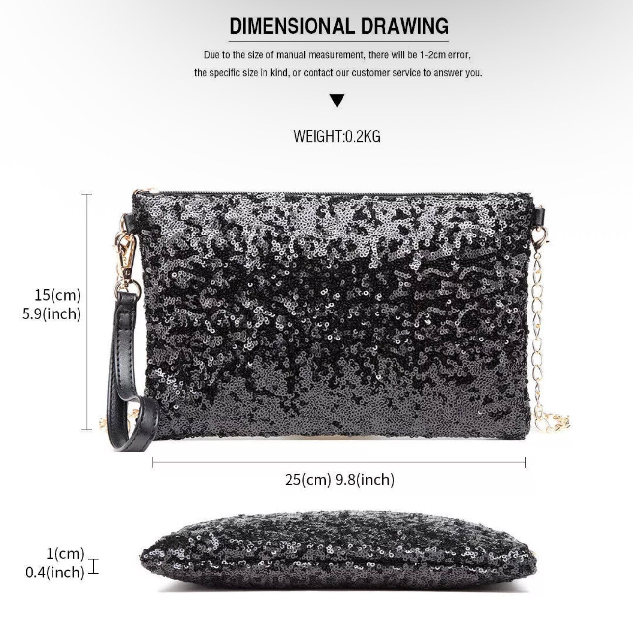 Ladies Sparkly Clutch