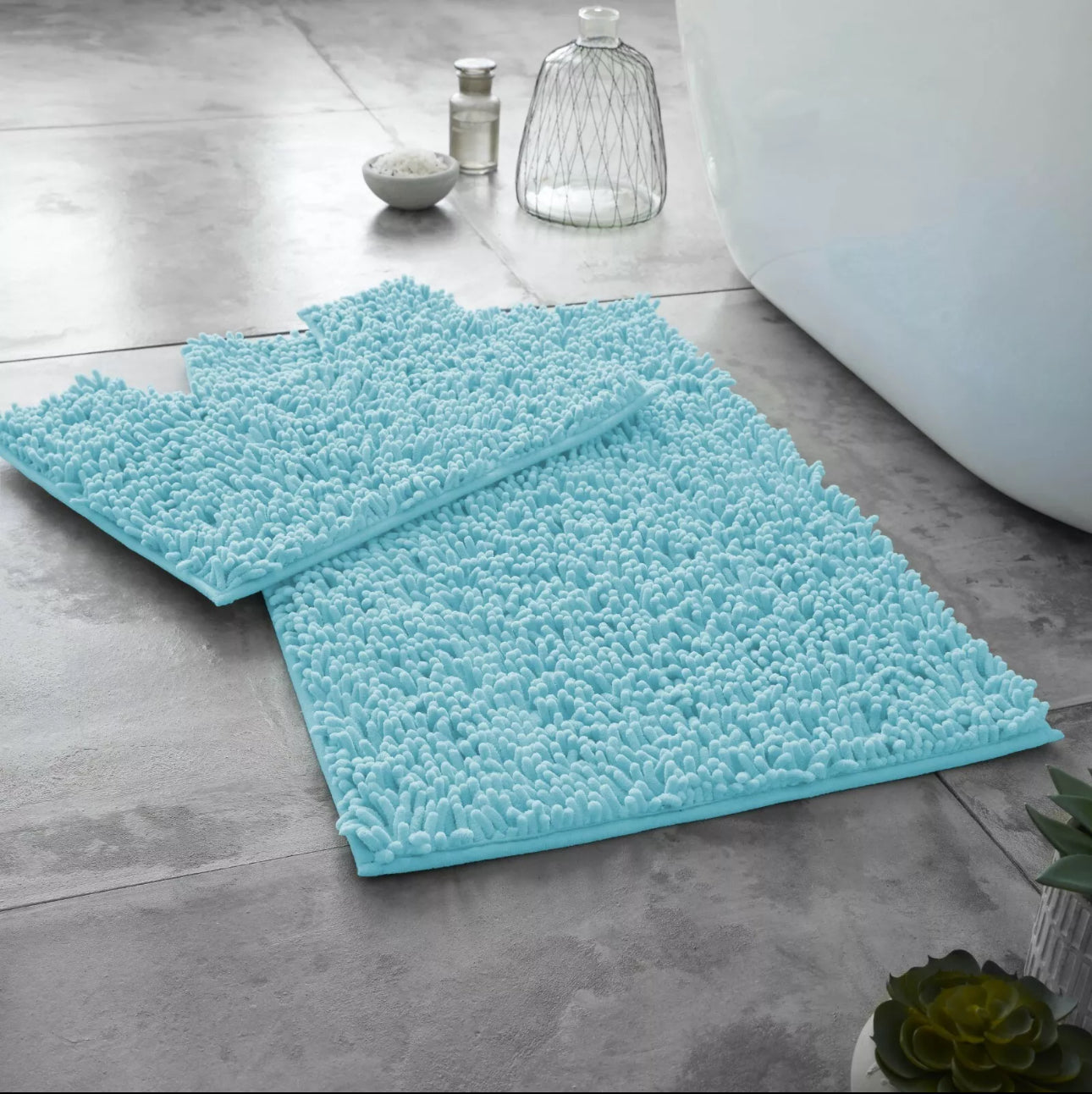 2pc Loop Bath Mat Set