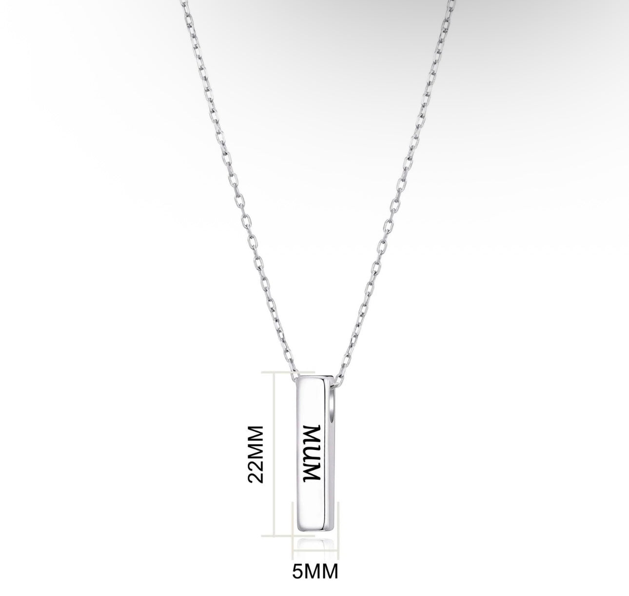 Silver Plated Mum Necklace