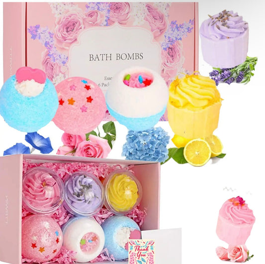 Small 6pc Relaxation Bath Bomb Set